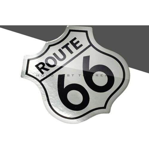 3D Car Sticker Styling America US Historic ROUTE 66 Road Logo Motorcycle Tank Pad Decal Sticker