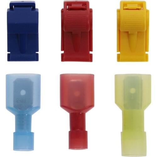 40PCS(20 Pairs) Electrical Wire Terminals Quick Connectors Crimp Terminal Scotch Lock Splice Car Audio Tool Set 22-10AWG