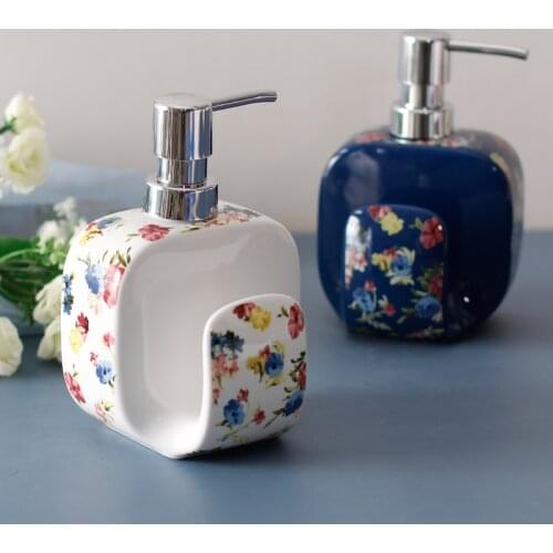400ml Ceramics Lotion Bottle Bathroom Accessories Essence Liquid Soap Dispenser Kitchen Multi-function Shower Gel Bottle
