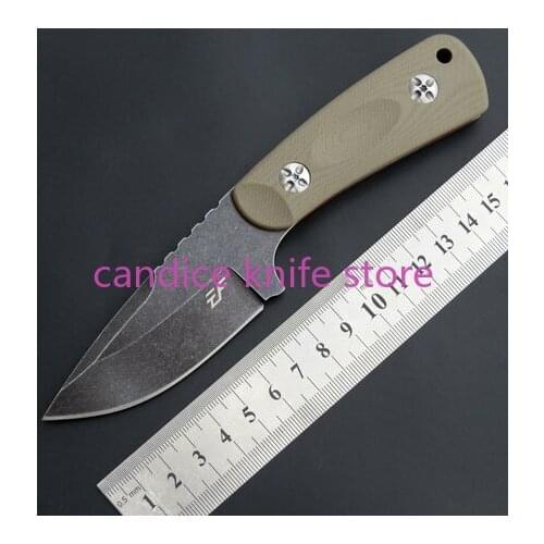 EF121 Straight Knife D2 Fixed Blade G10 Handle Hunting Camping Survival Tactical Pocket EDC Knife Outdoor Multi Tools xmas gift