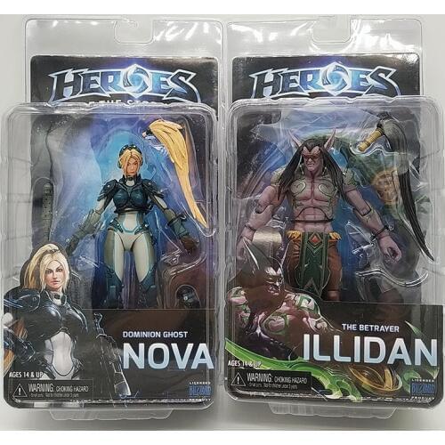 Heroes Of The Storm Sylvanas Nova Tyrael Arthas Illidan PVC Action Figure Collectible For Kids Toys Gife Brinquedos