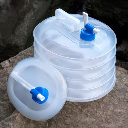 5L Foldable Water Container Leakproof Outdoor Camping Storage Water bag Travel Camping Hiking Water Barrel Bag Water Tank Bucket