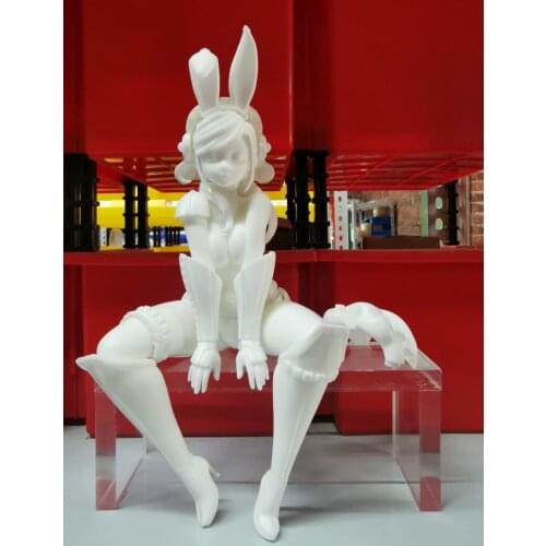 GK Handmade White Model White Soldier Bunny Resin Unpainted Kits Spot WSGK