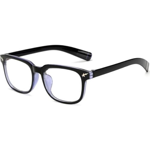 Higodoy Fashion eye Glasses Frame women Transperant Blue Film Eyewear Glasses No Degree Be Equipped with Prescription Glasses