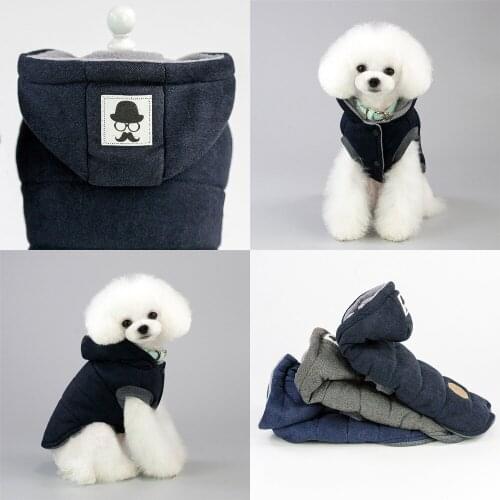 Cotton Warm Pets Dog Coat Jacket for Small Dogs Winter Puppy Clothes Yorkshire Shih Tzu Sweater Dogs Pets Clothing Manteau Chien