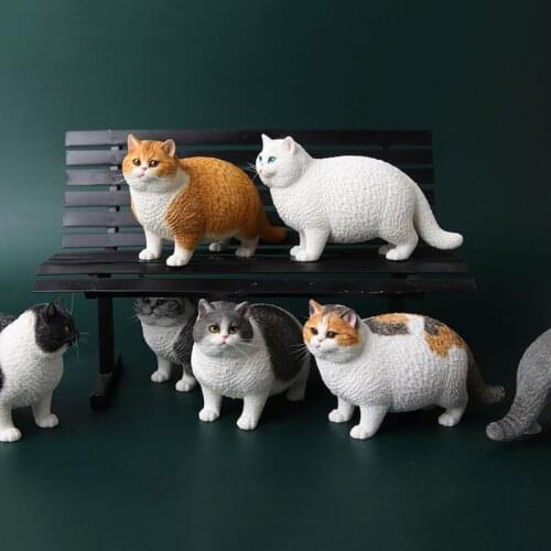 JXK064 1/6 Fat Cat Figure Model Resin Cute Animal Felinae Staute Scene Accessories Ornaments Fit 12'' Action Figure Body