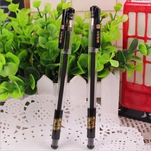2pcs/lot Classical 0.5mm black gel pen Cute pens Office & School Supplies Stationery gift papelaria G258