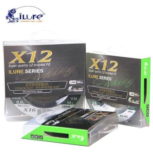ILure X12 PE Fishing Line 12 Braids 100m
