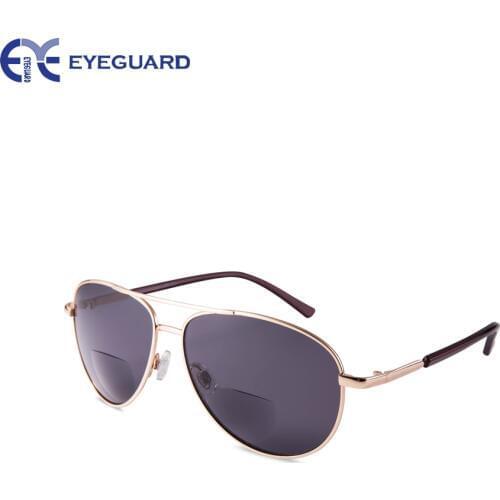 EYEGUARD Unisex Classic Style Bifocal Sunglasses Readers with Lens UV400 Protection Outdoor Reading Glasses for Men and Women
