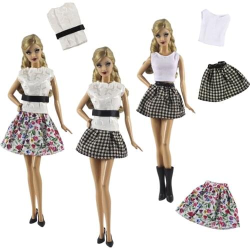 30cm for barbie Doll clothes Dress Fashion Casual doll suit for licca For Barbie Doll Accessories Baby Toys Best Girl' Gift