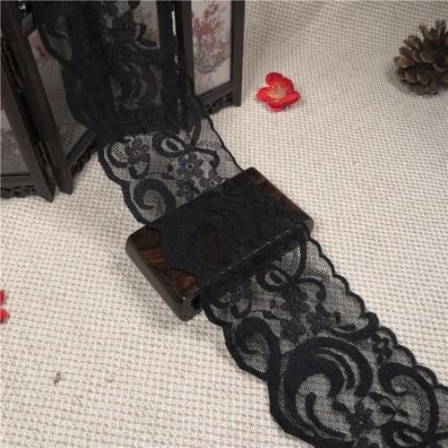 R1353 8.5cm The Swiss lace veil Switzerland Black lace frills