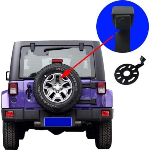 License Plate Frame Backup Camera Night Vision Car Rear View Camera with 8 Bright LEDs huge Viewing Angle for Jeep Wrangler