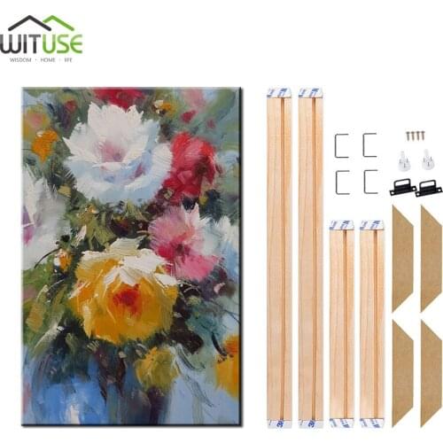 Multiple sizes Canvas Frames Professional DIY Sturdy Wood Bar Stretcher Strip Frame Kit For Canvas Painting for For Oil Painting
