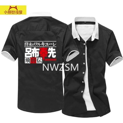 Anime Record of Ragnarok short sleeve shirt Lu bu Feng Xian quadratic element clothing summer periphery