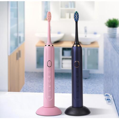 Sonic Electric Toothbrush USB Rechargeable Waterproof Wireless Automatic Ultrasonic Toothbrush Teeth Brushes for Cleaning Teeth