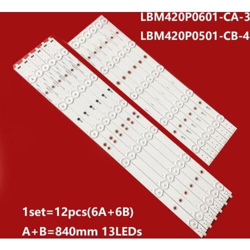 LED Backlight For Panasonic 42PFL3208H/12 42PFL3108K/12 LBM420P0601-CA-3 LBM420P0501-CB-4 PHILIPS 42PFL3018T/60 42PFL3508G/78