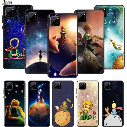 Cute Anime Little Prince For OPPO Realme Narzo 20 C2/3/11/12/15/17 X2 X3 X7 XT X50 Q2i V3 V5 V15 Pro Black Phone Case