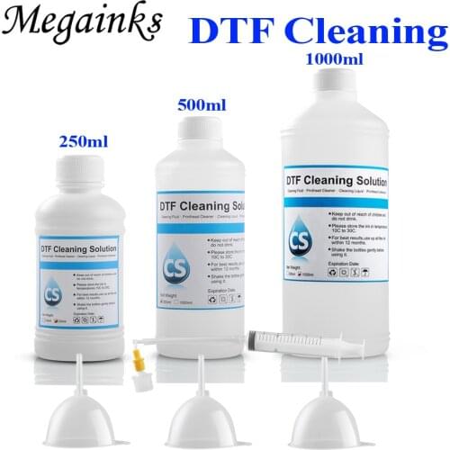 1000ML 500ML 250ML DTF INK cleaning Liquid for Epson DX3 DX4 DX5 DX7 DX9 for Direct transfer ink for DTF textile ink cleaner
