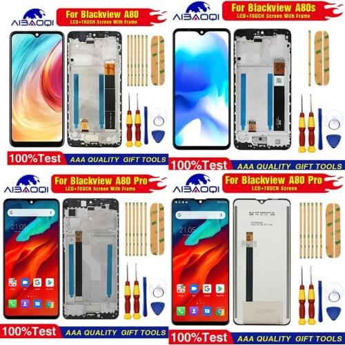 New For Blackview A80/A80 Pro Touch Screen LCD Screen LCD Display Digitizer Assembly With Frame Replacement Parts