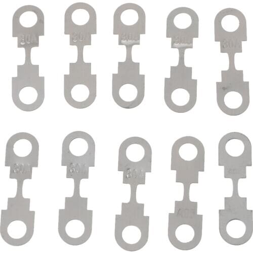 10 Pieces 12VDC Automotive Car Flat Metal Fuse Strip For VW For Audi For SEAT For Skoda For Ford