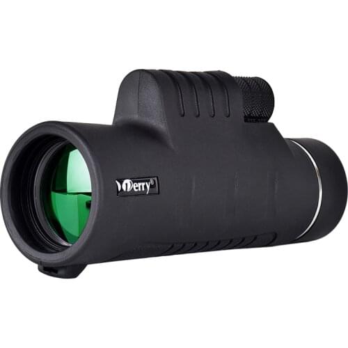 10x40 Telescope Black HD Waterproof BAK4 Prism FMC Portable Outdoor Camping Hiking Hunting Optical Single Binoculars