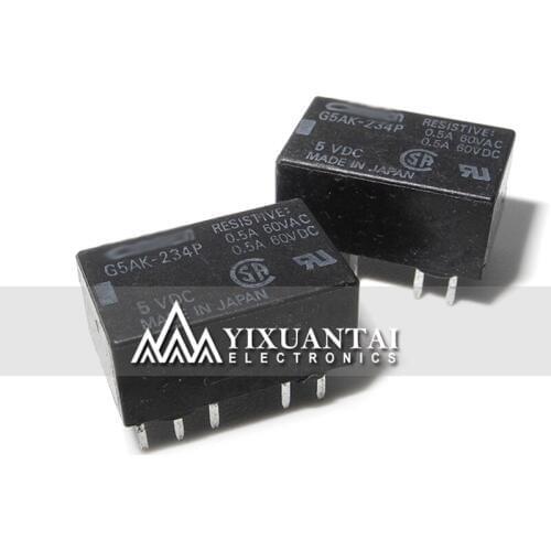2pcs/lot 5PCS/LOT 10PCS/LOT Free shipping 100% original G5AK-234P-5VD 5VDC DC5V 0.5A DIP10