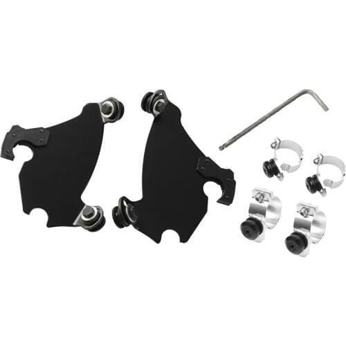 49mm Fork Bracket Headlight Fairing Trigger Lock Mount Kit For Harley XL1200 XL883