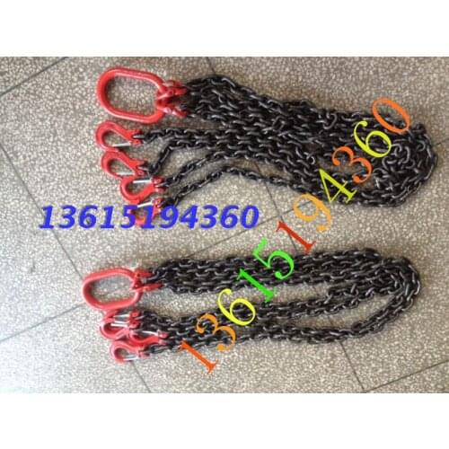 6T combination chain rigging four leg 6T chain rigging four fork chain sling 6 tons 4 limbs sling 6T1M2M