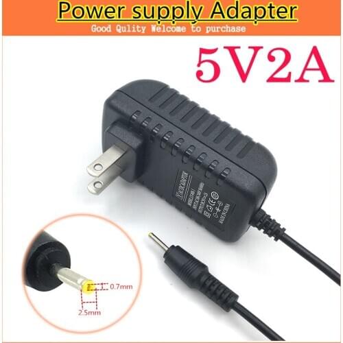 1PCS 5V2A New AC 100V-240V Converter Adapter DC 5V 2A 2000mA Power Supply US Plug DC 2.5mm x 0.7mm Tablet PC power supply
