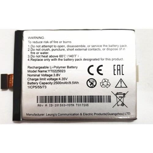 AZK 2500mAh YT0225023 Battery Replacement for YOTA YotaPhone 2 YD206 Qualcomm Snapdragon 800 FHD 1920x1080