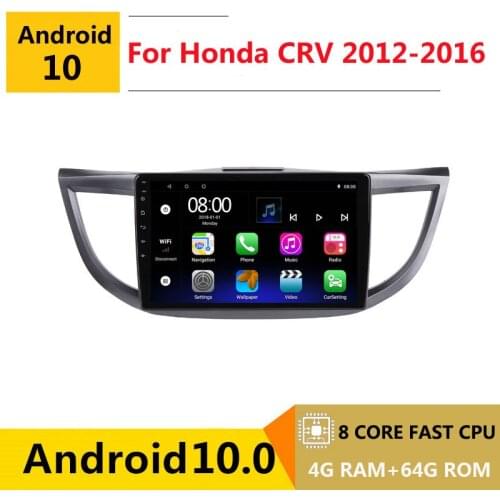 2 din 8 core android 10 car radio auto stereo for Honda CRV CR-V 4 RM 2012 2013 2014 2015 navigation GPS DVD Multimedia Player