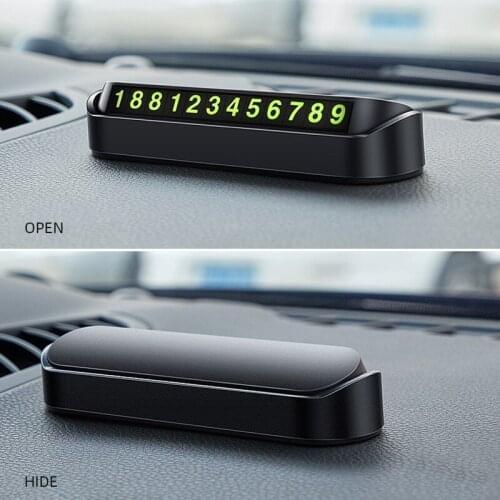 Car Temporary Parking Card Phone Number Card Plate Car Sticker Telephone Number Car Park Stop Automobile Accessories Car styling