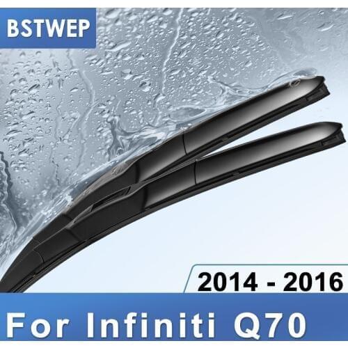 BSTWEP Hybrid Wiper Blades for Infiniti Q70 Fit Hook Arms 2014 2015 2016