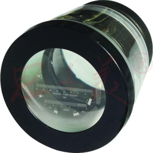Scaled 9X Identification Measurement Cylinder Loupe Magnifier Printing Measuring Magnifying Glass with Reticle