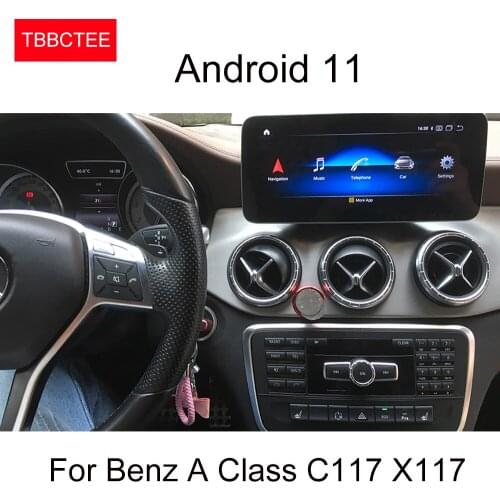 For Mercedes Benz A Class C117 X117 2013~2015 Android 11 Stereo Receiver Car Radio Multimedia Video Player Navigation GPS WIFI