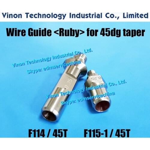 F114/45T+F115-1/45T Diamond Wire Guide (Ruby) Parts for 45 degree taper (Ruby+Diamond type) Ø0.205/0.255/0.305mm A290-8112-Z705