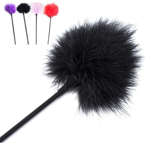 Flirting Sex Whip Feather Tickle Whips Spanking Ass Flog Butt Body Breast Fondling Slave BDSM Bondage Erotic Sex Toys Adult Game