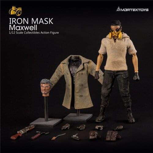 Collectible 1/12 Scale 15cm Mini Ranger Anonymous V00010 Max Well Action Figure Double Heads Model for Fans Gifts