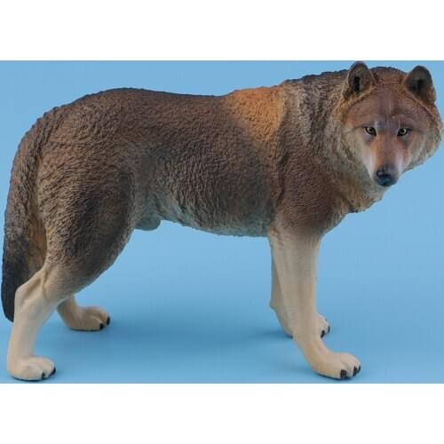 Simulation Wolf Animal Model Action Figures Kid Educational Toy Showcase Display