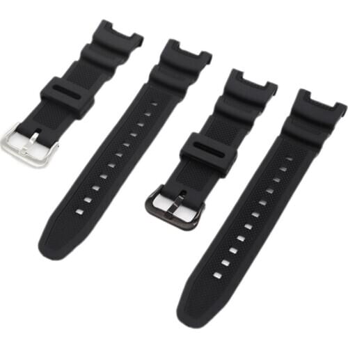Soft Silicone Watch Band For Casio SGW-100 SGW100 12MM Fashion Watch Accessories Elastic Waterproof Replacement Bracelet Strap