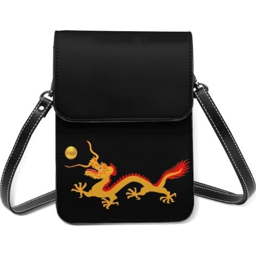 Dragon Shoulder Bag Woman Bulk Mobile Phone Bag Retro Leather Outdoor Bags