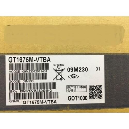 New and Orginal GT1675M-STBA HMI