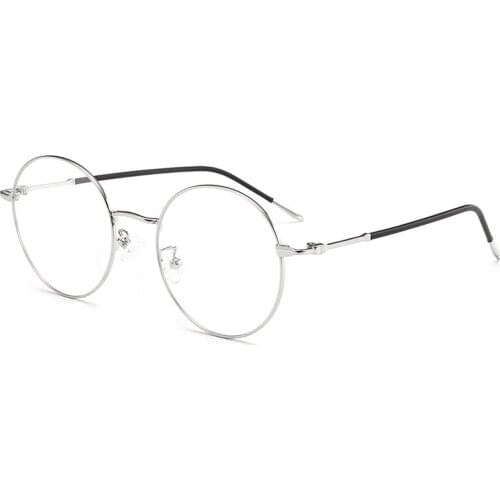 Fancy Round Metal Oversized Eyeglasses Gold Glasses Frames for Reading Optical