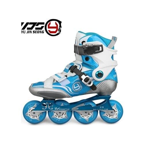 Original Freestyle YJS Carbon Fiber Professional Slalom Inline Skates Roller Skating Shoe Sliding Free Skating Patine