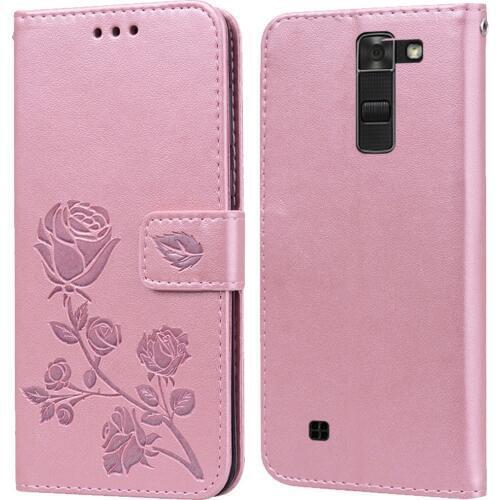 Luxury Leather Flip Book Case for LG Spirit 4G LTE H440Y H440N H440 H420 C70 H422 Rose Flower Wallet Stand Case Phone Cover Bag