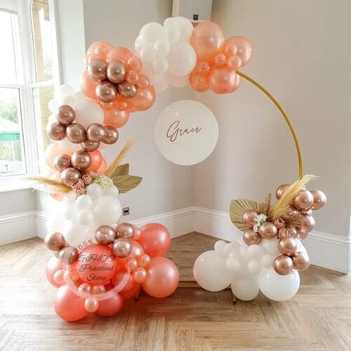 Macaron Pink Balloon Garland Arch Kit Wedding Birthday Party Decoration Kids Globos Metal Rose Gold Ballon Baby Shower Supplies