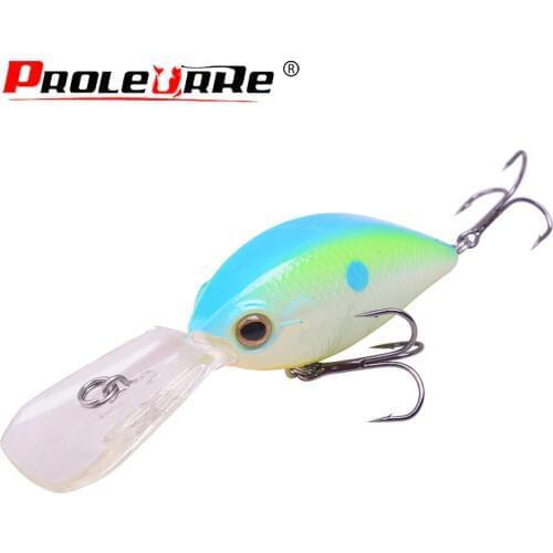 Proleurre Crank Fishing Lure 95mm 15.5g Long tongue Deep diving Swim Wobblers lures Crankbaits VMC Hooks Minnows Fishing tackle