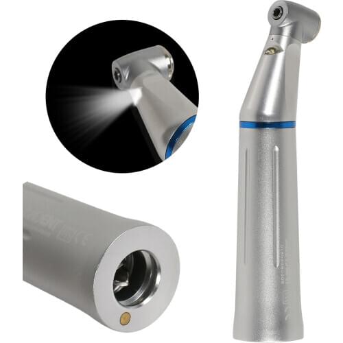 Dental E-generator Low Speed Contra Angle Handpiece Optic Fiber LED Push Button