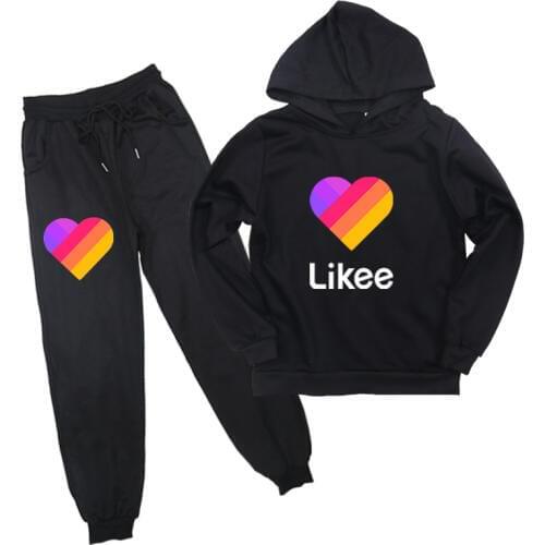 Likee Sweatshirt Pants Suit Clothing Hoodies Outwear For Kids Likee Live Boys Girls beautiful Sweatshirts Hoodies Children gift