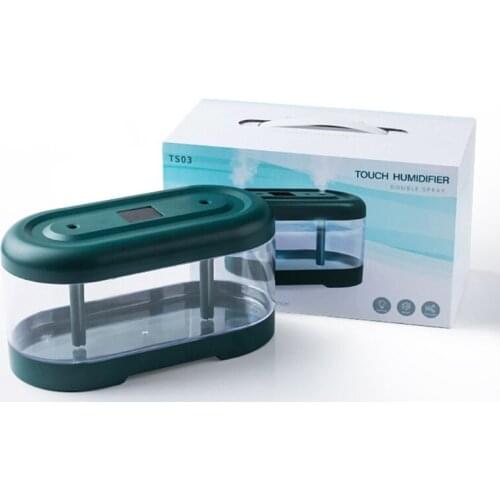 Humidifiers for Bedroom 2L Cool Mist Humidifier Portable Desktop Humidifier Double Spray Super Quiet for Home Bedroom